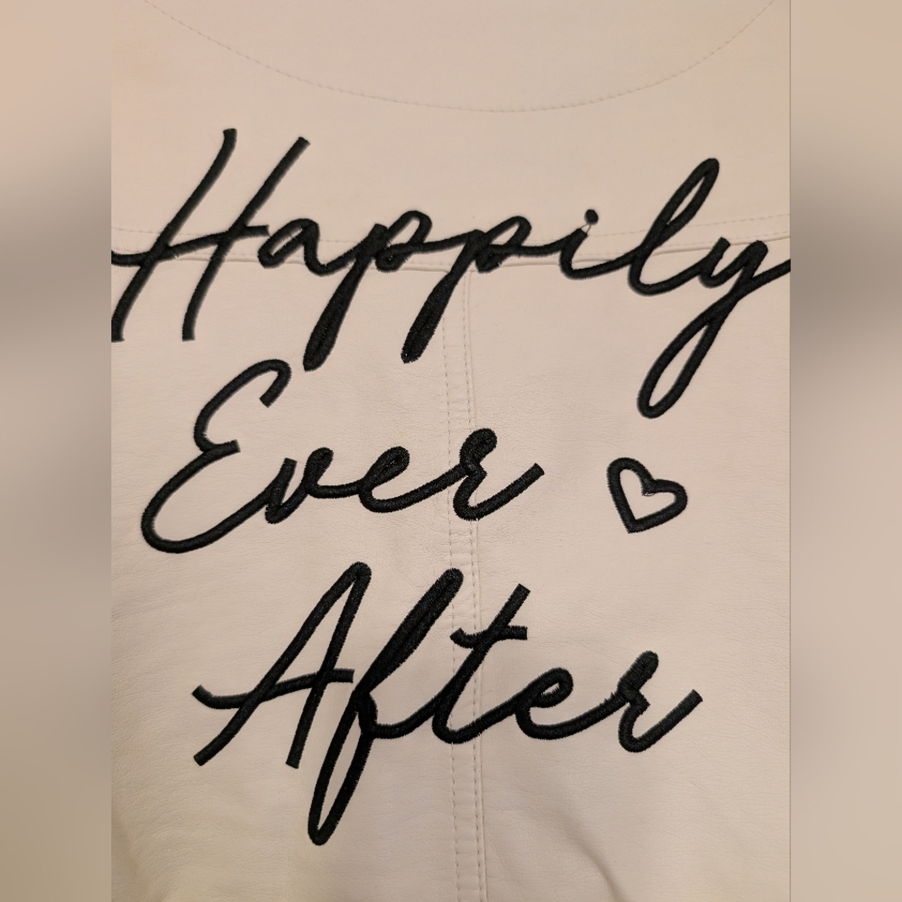Off White 'Happily Ever After' Women's Leather Jacket - Picture 5 of 6